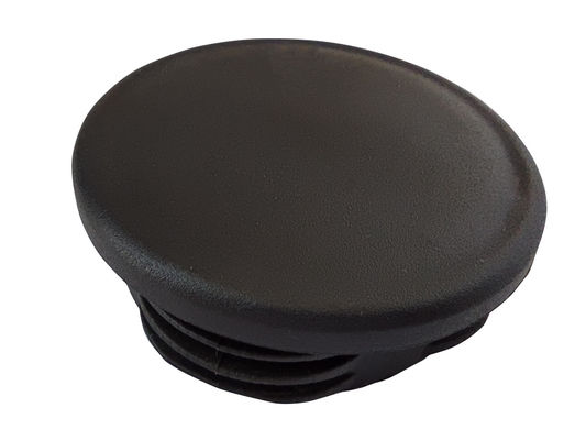 3,5 polegadas 4 preto plástico redondo do tampão 50x50 do cargo da polegada