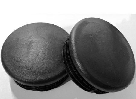 3,5 polegadas 4 preto plástico redondo do tampão 50x50 do cargo da polegada