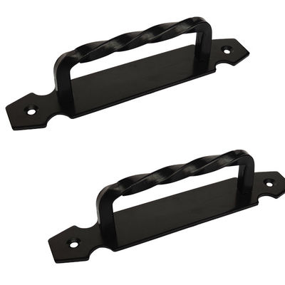 Grandes trações torcidas da porta da mão no punho resistente da porta do hardware da porta de celeiro da placa traseira