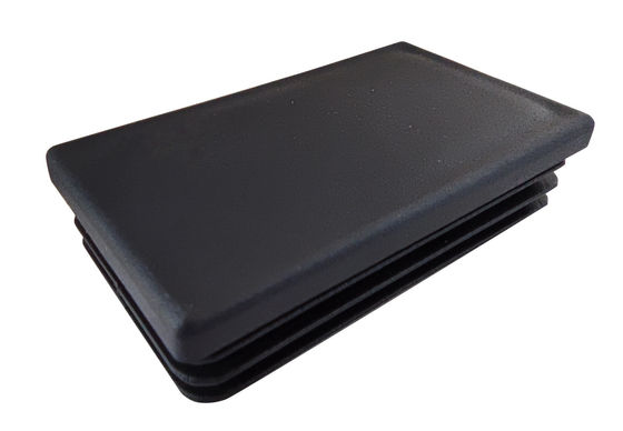 40x75mm 3&quot; empurrar plástico liso galvanizado do Rhs do tampão quadrado de aço do cargo o tubo de inserção