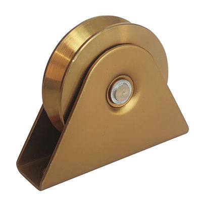 o suporte resistente da roda da porta de deslizamento de 2,95&quot; de 75mm incluiu o único rolamento do sulco V