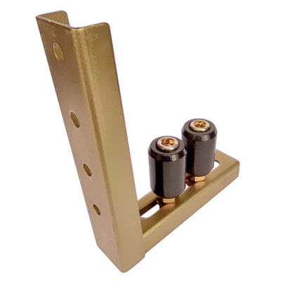 suporte preto amarelo do guia superior dos rolos do suporte 2 do rolo da porta de deslizamento de 8mm a de 55mm