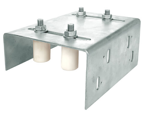 Rolo de guia de nylon com o suporte para o aço do suporte de guia 40x60 da porta de deslizamento