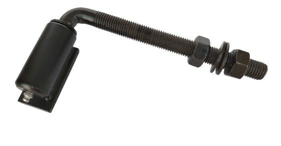 7&quot; de fecho automático a solda de aço nas dobradiças do tambor aparafusam por muito tempo o pó de aço revestiram preto