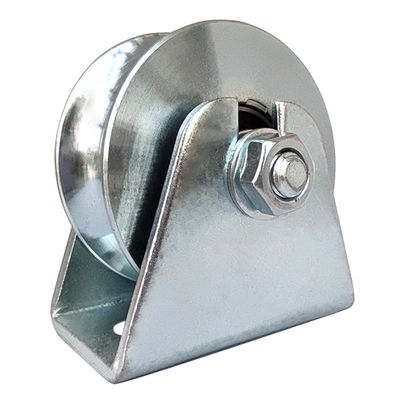 A porta ajustável das rodas da porta de deslizamento do armário galvanizou U para sulcar o ISO de aço dos rolamentos dobro