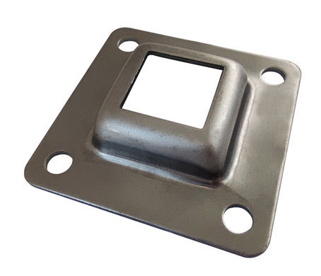 4x6 galvanizou o suporte de aço do tampão de protetor do cargo da cerca aumentou chapéus de coco do cargo da porta do metal da placa de base