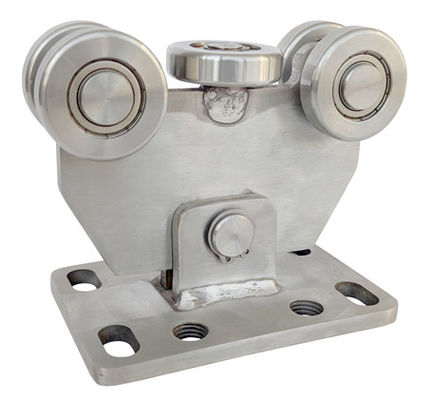 304 resistentes a porta de deslizamento de aço inoxidável roda 5 rodas para 60X60 a trilha 50mm