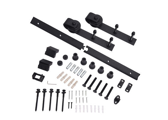 JNK 2 1/4&quot; punhos e fechamentos interiores do hardware da porta de celeiro do hardware da porta do celeiro com a trilha de horizontalmente 2m