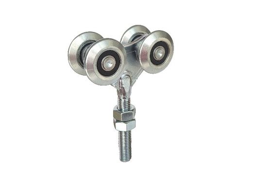 44mm 1,73” ferros brancos de suspensão do zinco dos rolos da porta deslizante com rolamento