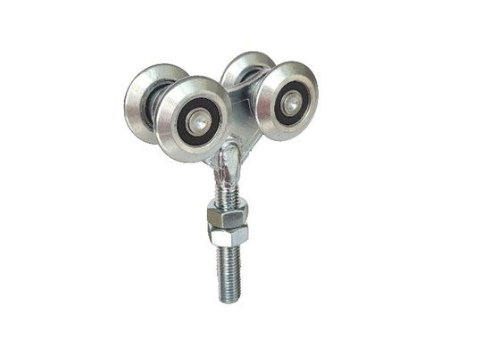 44mm 1,73” ferros brancos de suspensão do zinco dos rolos da porta deslizante com rolamento