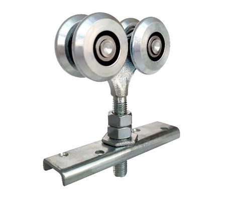 44mm 1,73” ferros brancos de suspensão do zinco dos rolos da porta deslizante com rolamento