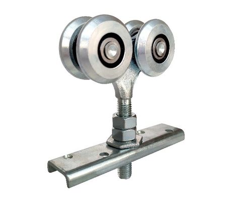 44mm 1,73” ferros brancos de suspensão do zinco dos rolos da porta deslizante com rolamento