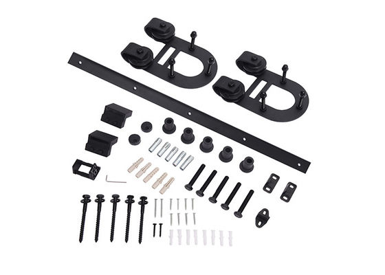 hardware preto da porta de celeiro da eletroforese