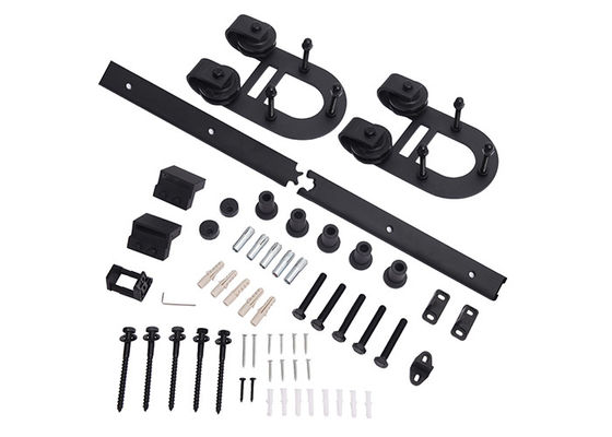 hardware preto da porta de celeiro da eletroforese