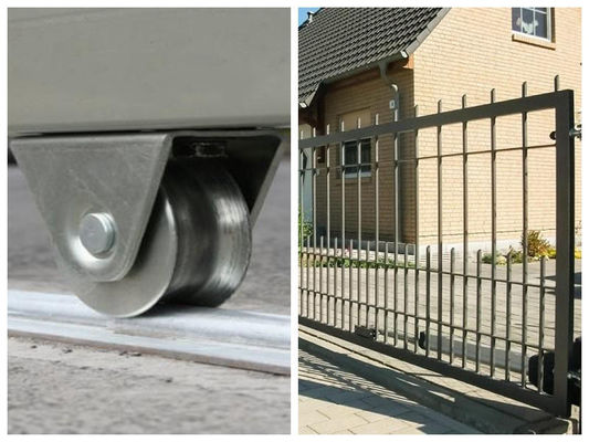Rolamento trapezoidalmente da porta da polia do suporte que carrega a polia e os acessórios da porta do ferro