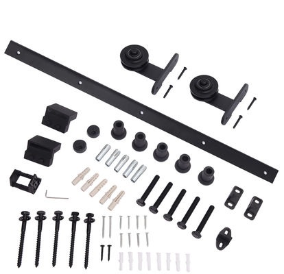 hardware da porta do celeiro do desvio de 6.6ft que pendura a trilha e rolos superiores de porta do celeiro da montagem
