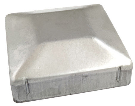 2 3/8&quot; 2 7/8&quot; 2,5&quot; trapézio branco do aço de Post End Cap 6x4 5x5 6x6 da cerca