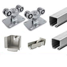 a porta de deslizamento dos materiais do metal fabricou acessórios