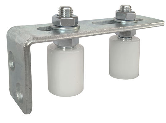Zinco branco dos rolos de nylon ajustáveis do suporte de guia superior 40x30 da porta de deslizamento