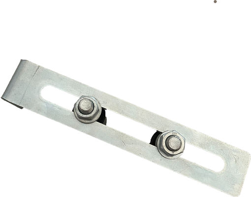 Zinco branco dos rolos de nylon ajustáveis do suporte de guia superior 40x30 da porta de deslizamento