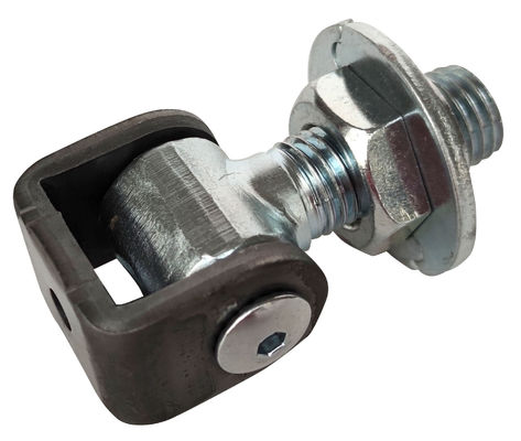 Do hardware ajustável da dobradiça da porta de balanço do metal parafuso curto resistente com a placa redonda da porca