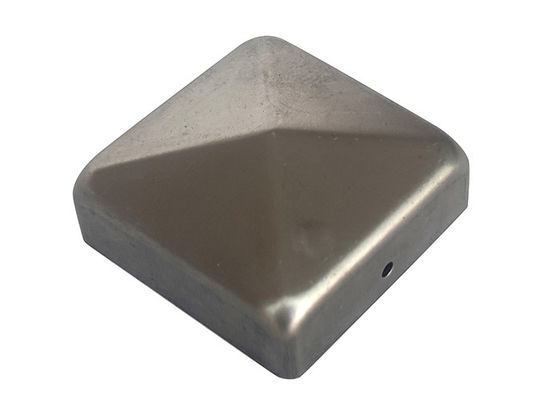 2 polegadas 2,5&quot; cerca Post Caps 6x6 7x7 4x4 5x5 8 x 8 da pirâmide do ferro de 3 1/2” com furos