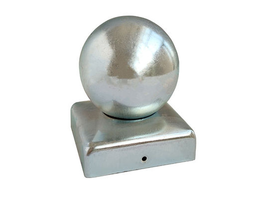 o cargo da bola de metal do ferro redondo do Finial de 100x100 10cmx10cm tampa para a cerca