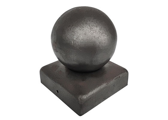 o cargo da bola de metal do ferro redondo do Finial de 100x100 10cmx10cm tampa para a cerca