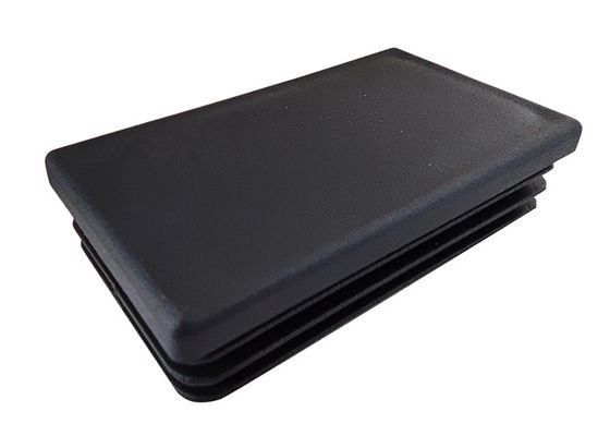 Cerca retangular Post Caps nylon plástico do preto de 75mm x de 75mm 200x200 4x4