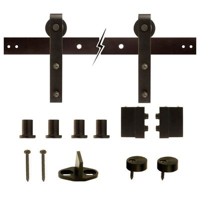 108 polegadas 6.6FT 2 medidores de bronze deslizante antigo do bronze do hardware da porta de celeiro do hardware da porta do celeiro