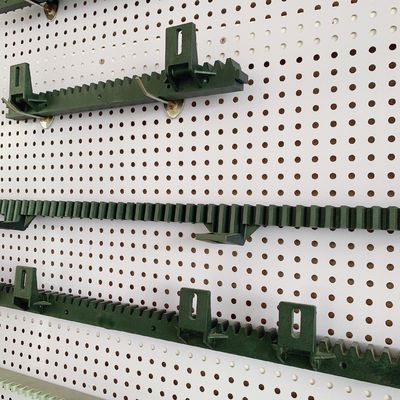 Plástico preto dentado automático elétrico da cremalheira de engrenagem M4 da porta da poliamida de nylon