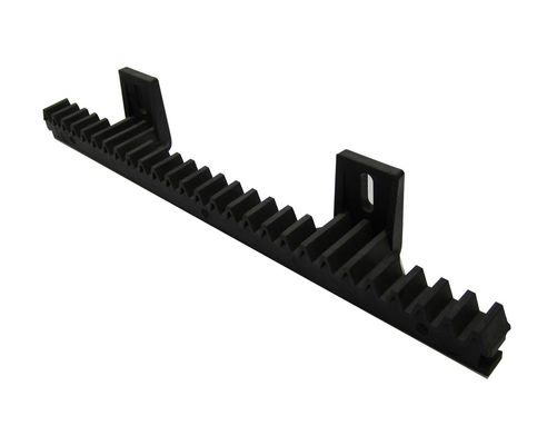 Abridor 34cm da porta de deslizamento da cremalheira e do pinhão da barra de aço 2 talões do nylon preto M4 construído dentro