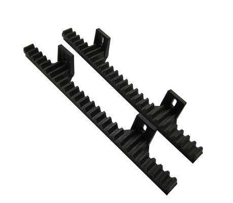 Abridor 34cm da porta de deslizamento da cremalheira e do pinhão da barra de aço 2 talões do nylon preto M4 construído dentro