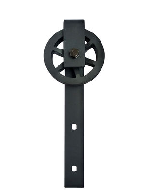 Único rolo grande preto da roda do raio dos ganchos de correia para o hardware da porta de celeiro