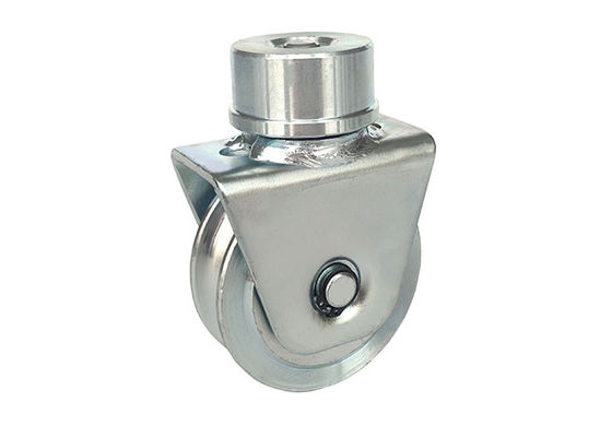 tipo grau de aço 60mm da roda do sulco v de 1320Lbs U e da trilha 360 do rolo da porta de deslizamento 80mm