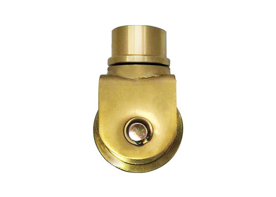 tipo grau de aço 60mm da roda do sulco v de 1320Lbs U e da trilha 360 do rolo da porta de deslizamento 80mm