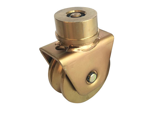tipo grau de aço 60mm da roda do sulco v de 1320Lbs U e da trilha 360 do rolo da porta de deslizamento 80mm