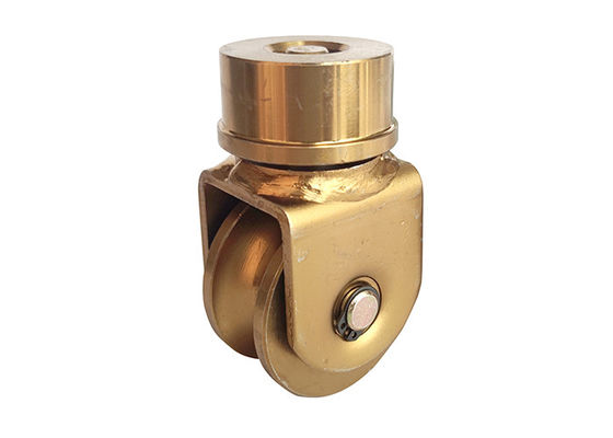 tipo grau de aço 60mm da roda do sulco v de 1320Lbs U e da trilha 360 do rolo da porta de deslizamento 80mm