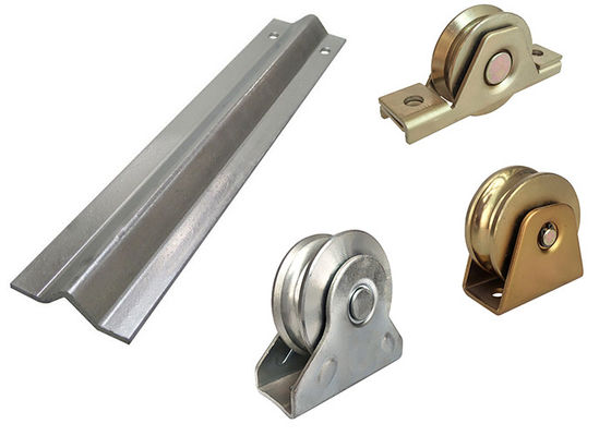 trilha e rodas galvanizadas de aço da porta do sulco 18feet V de 9ft 10ft 12ft