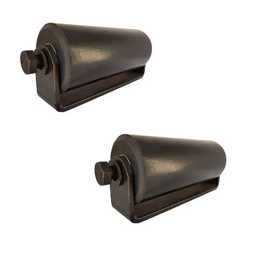 rolos de guia plástico de nylon do lado de 12&quot; 6 polegadas com o suporte para deslizar o hardware de rolamento da porta