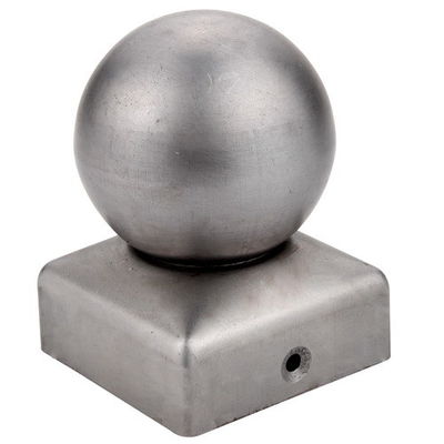 Cerca de madeira de aço esférica Post Caps Galvanized da bola 100 x 100 10cm x 10cm