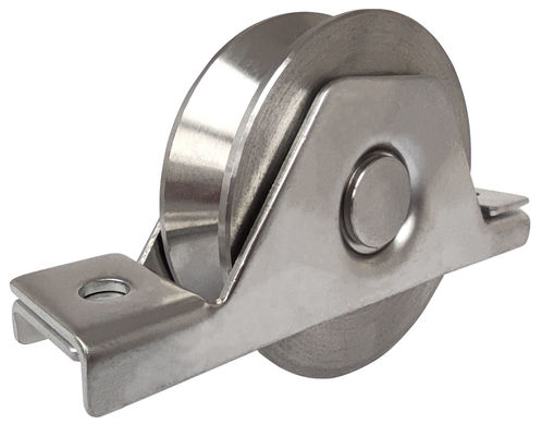 Acessórios da porta de deslizamento 3&quot; porta de aço do sulco da roda V com os 6202 que carregam