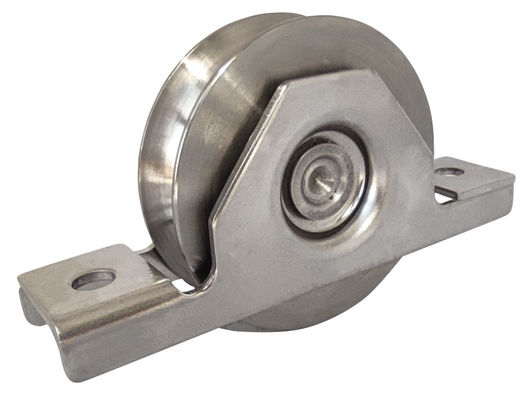 Acessórios da porta de deslizamento 3&quot; porta de aço do sulco da roda V com os 6202 que carregam
