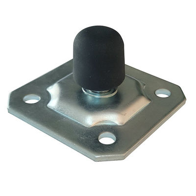 zinco de prata bujão chapeado da porta com placa de base de fixação quadrada para a porta do deslizamento/balanço