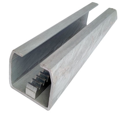 Perfil galvanizado de aço da trilha da porta do modilhão para a autossuficiente porta deslizante