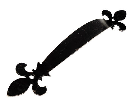 Punho decorativo da porta de aço preta para puxar 180mm 7&quot; para a porta ou a porta