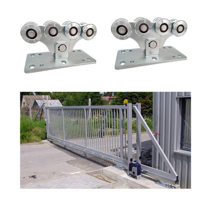 A porta de deslizamento automática média roda o trole de 8 transportes para a autossuficiente porta