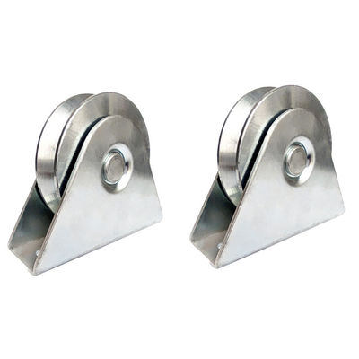 Roda de aço inoxidável do rolo da porta de deslizamento do sulco de V 3 polegadas resistente