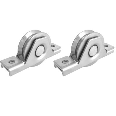 Roda de aço inoxidável do rolo da porta de deslizamento do sulco de V 3 polegadas resistente