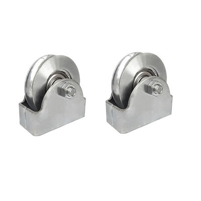 Roda de aço inoxidável do rolo da porta de deslizamento do sulco de V 3 polegadas resistente